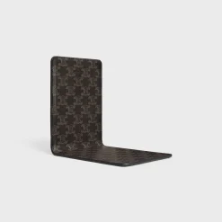 BOOKEND IN LAMBSKIN WITH TRIOMPHE CANVAS PRINT