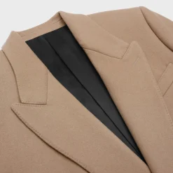 boxy coat in cashmere cloth