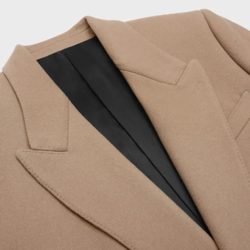 boxy coat in cashmere cloth