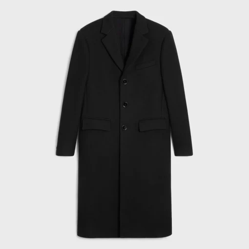 Boxy coat in felt
