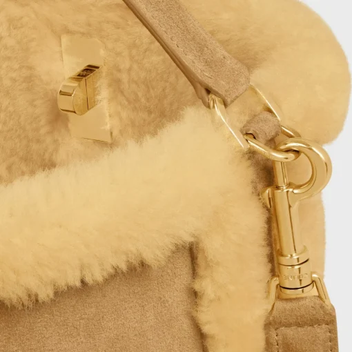 Bucket 16 SOFT Bag in SUEDE CALFSKIN AND SHEARLING