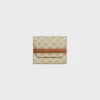 Business Card Holder in TRIOMPHE CANVAS AND LAMBSKIN