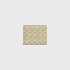 Business Card Holder in TRIOMPHE CANVAS AND LAMBSKIN