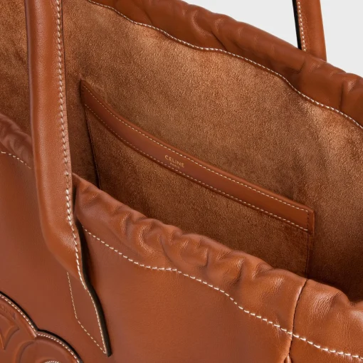 cabas drawstring cuir triomphe in Smooth Calfskin