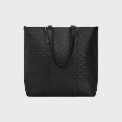CABAS WITH BUCKLE in Calfskin with triomphe embossed