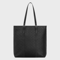 CABAS WITH BUCKLE in Calfskin with triomphe embossed
