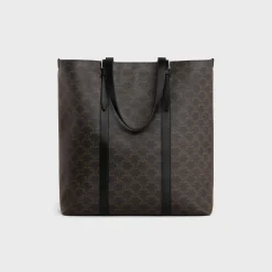 CABAS WITH BUCKLE in TRIOMPHE CANVAS AND CALFSKIN