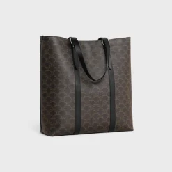 CABAS WITH BUCKLE in TRIOMPHE CANVAS AND CALFSKIN