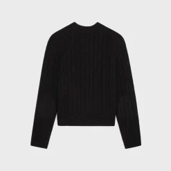 cable-knit triomphe sweater in cashmere