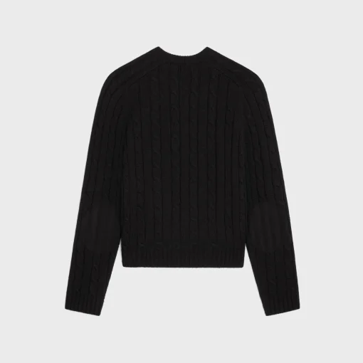 cable-knit triomphe sweater in cashmere