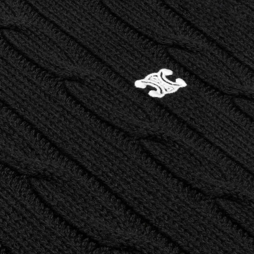 cable-knit triomphe sweater in cashmere