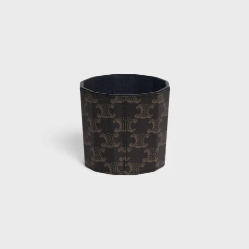Candle Case in Triomphe Canvas and Calfskin
