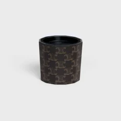 Candle Case in Triomphe Canvas and Calfskin