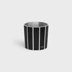 Candle Holder in Steel and Lizard