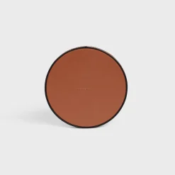 Candle stand in smooth calfskin