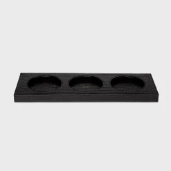 CANDLE TRAY IN CROCODILE