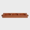 CANDLE TRAY IN SMOOTH CALFSKIN