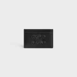 CARD HOLDER CUIR TRIOMPHE IN SHINY CALFSKIN