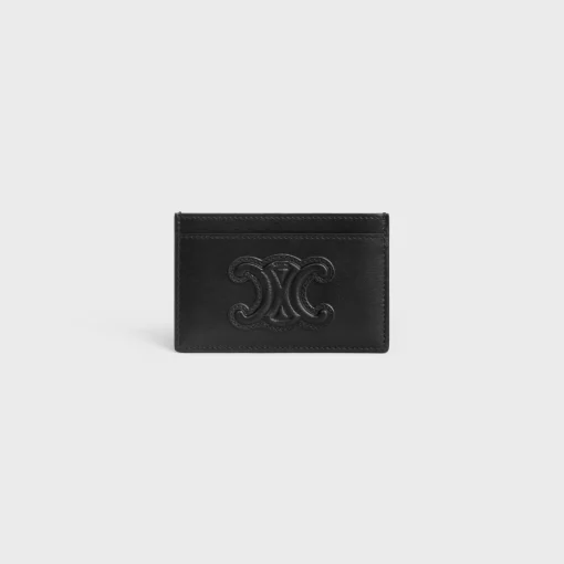 CARD HOLDER CUIR TRIOMPHE IN SHINY CALFSKIN