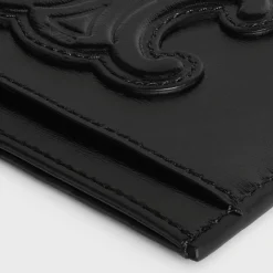 CARD HOLDER CUIR TRIOMPHE IN SHINY CALFSKIN