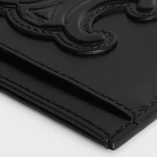 CARD HOLDER CUIR TRIOMPHE IN SHINY CALFSKIN
