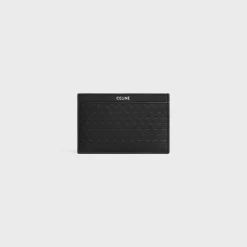 Card holder in Calfskin with mini triomphe embossed
