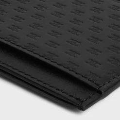 Card holder in Calfskin with mini triomphe embossed