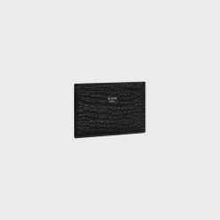 Card holder in CROCODILE EMBOSSED CALFSKIN