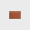 Card holder in Natural calfskin with triomphe embossed