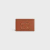 Card holder in smooth lambskin