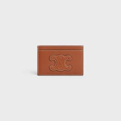 Card holder in smooth lambskin