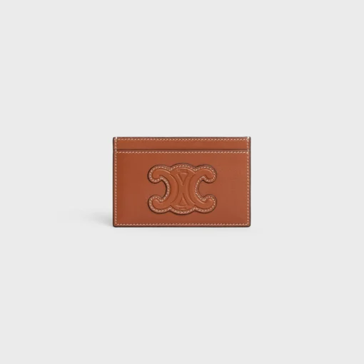 Card holder in smooth lambskin