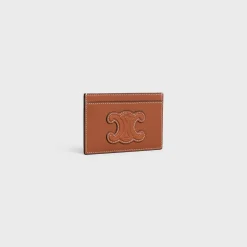 Card holder in smooth lambskin