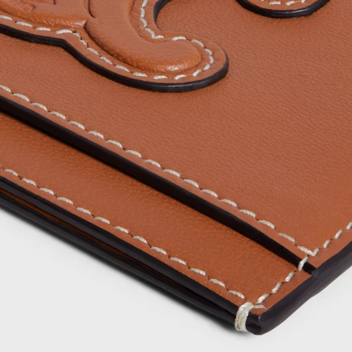 Card holder in smooth lambskin