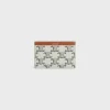 Card holder in Triomphe canvas AND calfskin
