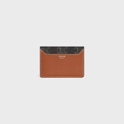 CARD HOLDER in Triomphe canvas AND calfskin
