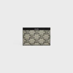 Card holder in TRIOMPHE CANVAS AND CALFSKIN