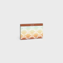 Card holder in TRIOMPHE CANVAS SUNSET AND CALFSKIN