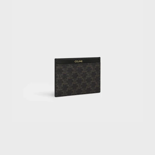 Card holder in Triomphe Canvas and calfskin