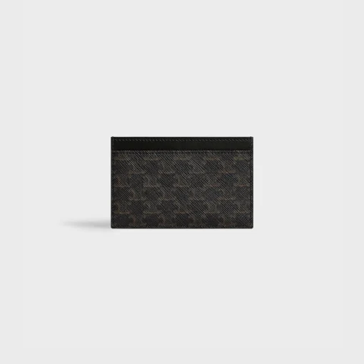 Card holder in Triomphe Canvas and calfskin