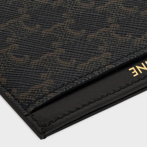 Card holder in Triomphe Canvas and calfskin
