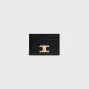 CARD HOLDER TRIOMPHE in Shiny calfskin