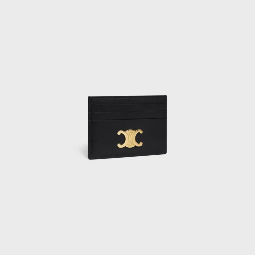 CARD HOLDER TRIOMPHE in Shiny calfskin