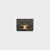 CARD HOLDER WITH FLAP TRIOMPHE in Triomphe Canvas