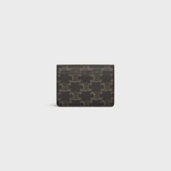 CARD HOLDER WITH FLAP TRIOMPHE in Triomphe Canvas