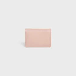 CARD HOLDER WITH FLAP TRIOMPHE in PATENT CALFSKIN