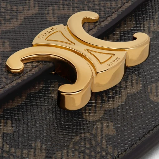 CARD HOLDER WITH FLAP TRIOMPHE in Triomphe Canvas