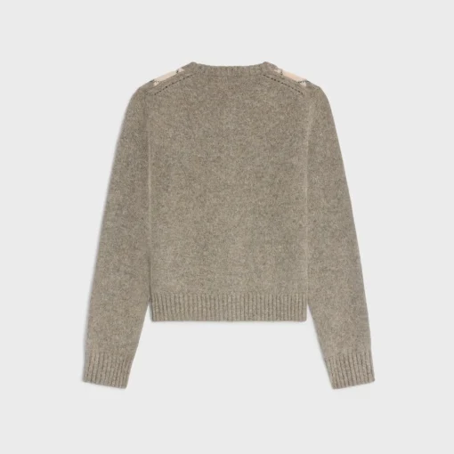 cardigan in argyle alpaca wool