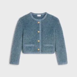 Cardigan in brushed mohair
