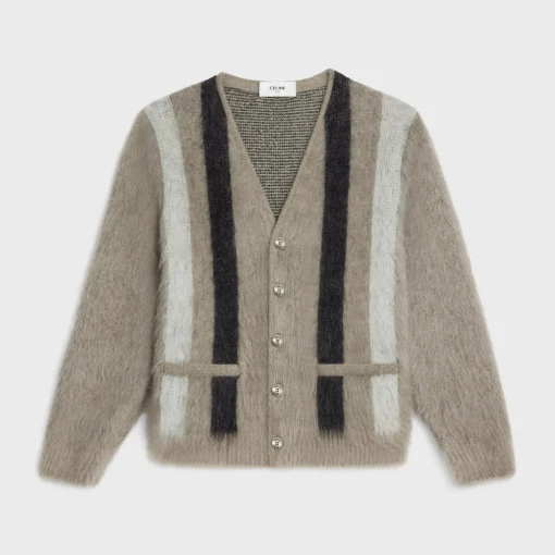 cardigan in brushed mohair